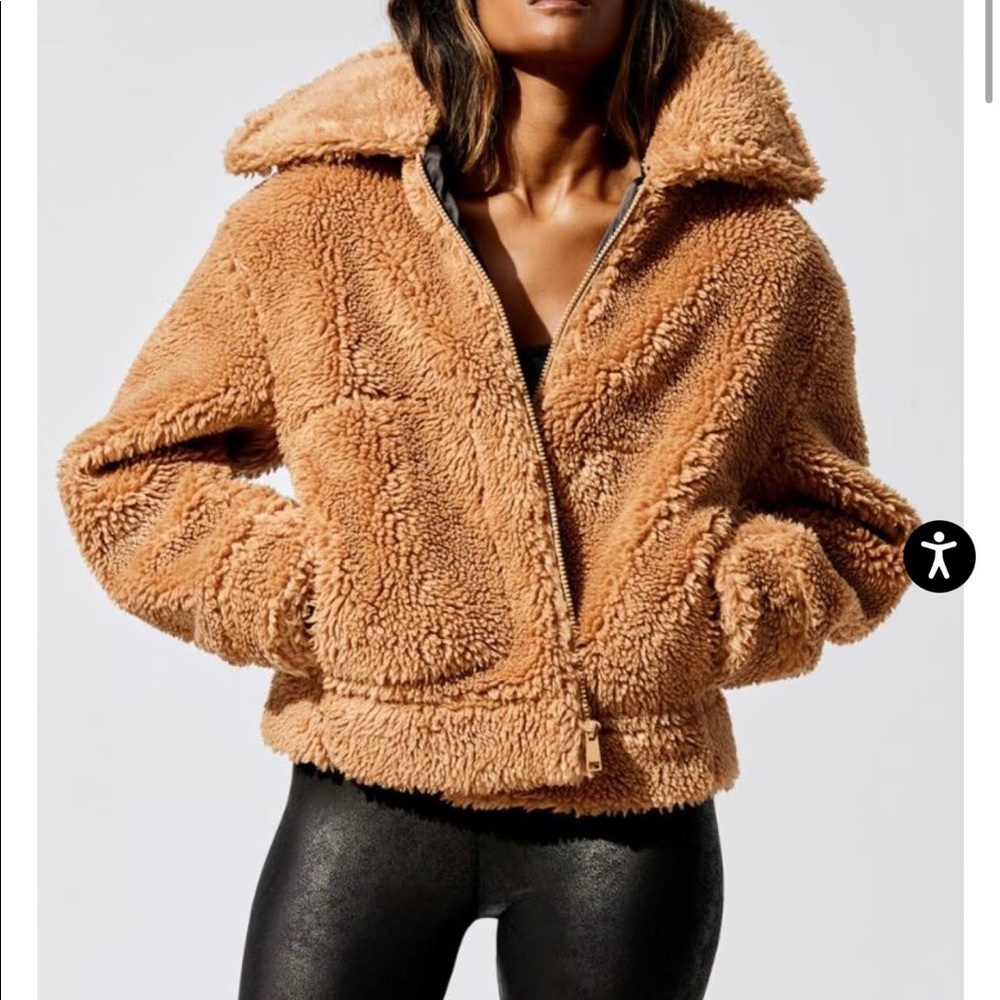 Carbon38 Zip Up Teddy Jacket